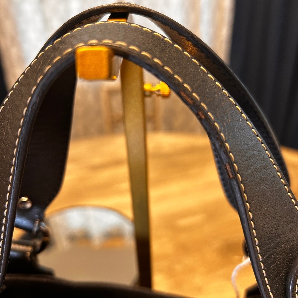 082. Burberry Blue Label Black Canvas Tote with COA - Picture 14 of 15